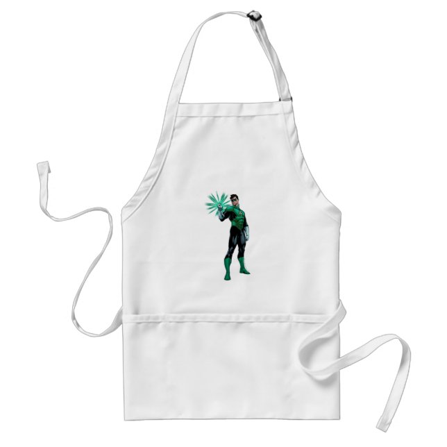 Green Lantern & Ring Adult Apron (Front)
