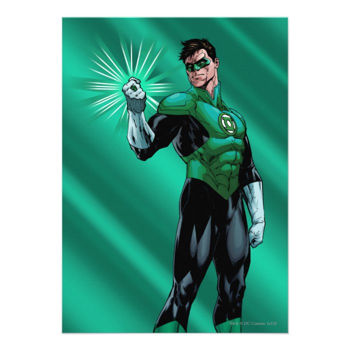 Green Lantern & Ring Custom Invitation