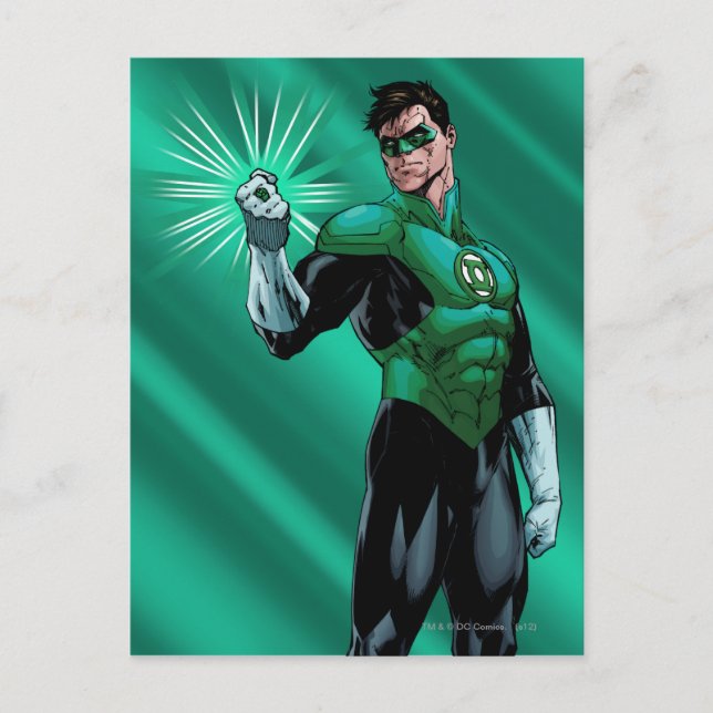 Green Lantern & Ring Postcard (Front)