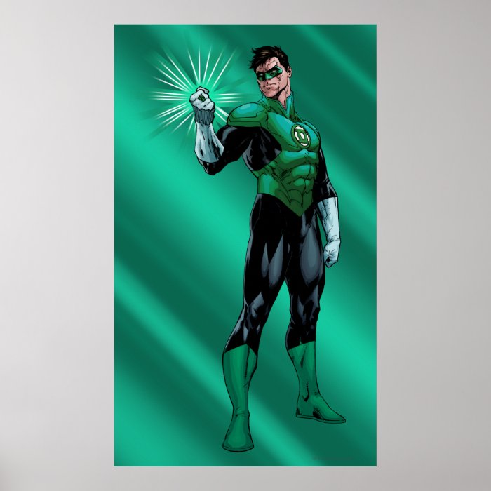 Green Lantern & Ring Print