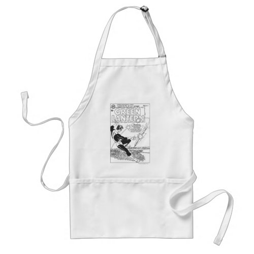Green Lantern _ Runaway Missile Black and White Adult Apron