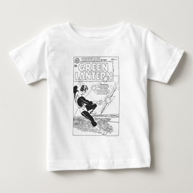 Green Lantern - Runaway Missile, Black and White Baby T-Shirt (Front)