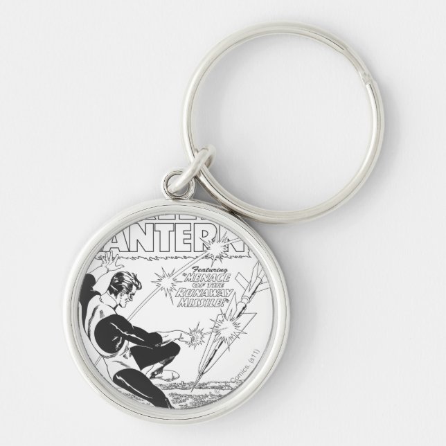 Green Lantern - Runaway Missile, Black and White Keychain (Front)