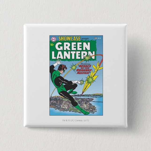 Green Lantern - Runaway Missile Button (Front)