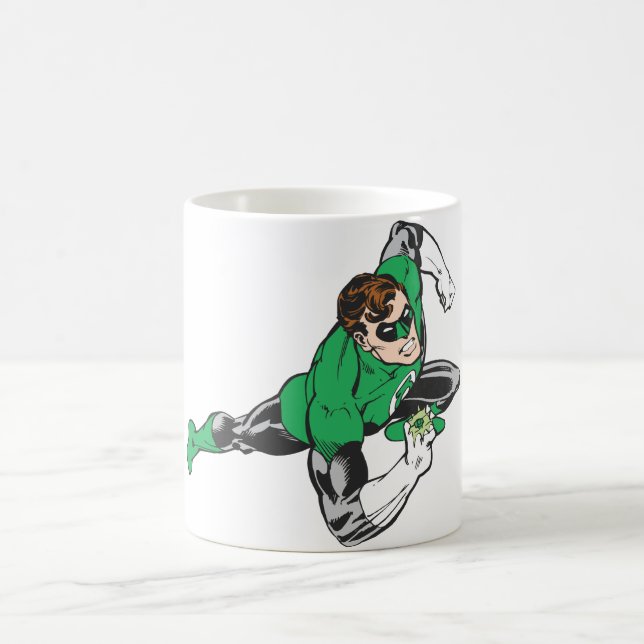 Green Lantern Runs Coffee Mug (Center)