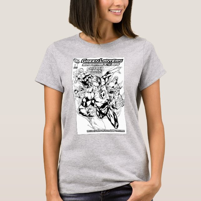 Green Lantern - Secret Files and Origins Cover, Bl T-Shirt (Front)