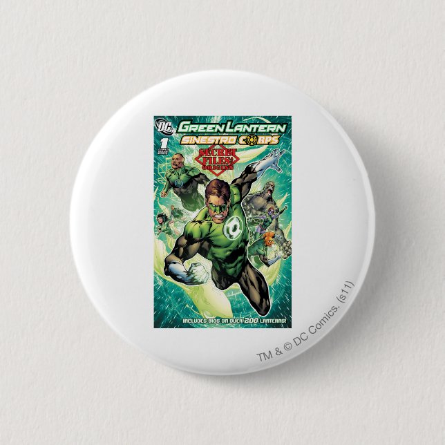 Green Lantern - Secret Files and Origins Cover Button (Front)