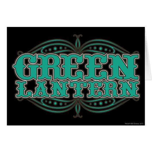 Green Lantern Showtime Letters Cards (Front Horizontal)