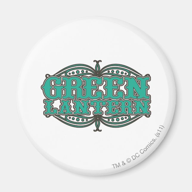 Green Lantern Showtime Letters Magnet (Front)