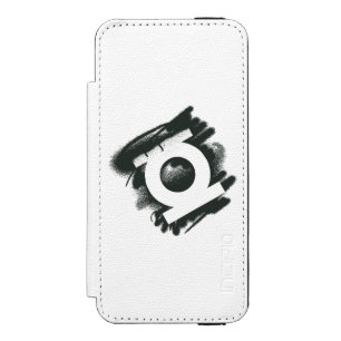 Green Lantern Spray Symbol Wallet Case For iPhone SE/5/5s