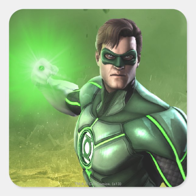 Green Lantern Square Sticker (Front)