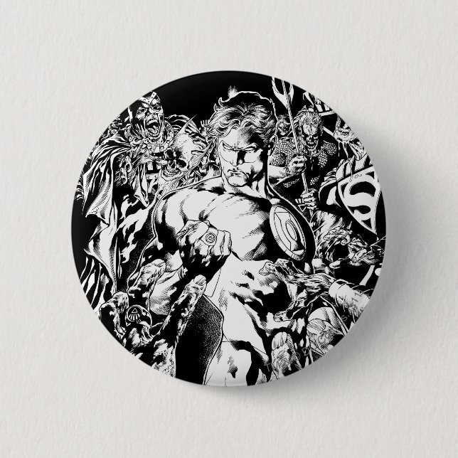 Green Lantern Surrounded Button (Front)