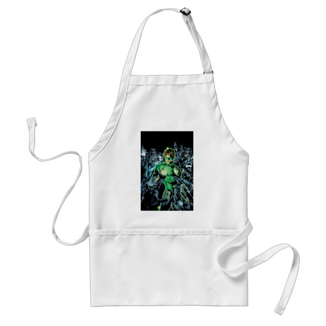 Green Lantern Surrounded - Color Adult Apron (Front)