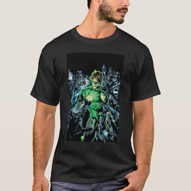 Green Lantern Surrounded - Color T-Shirt (Front)
