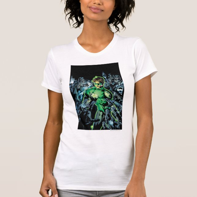 Green Lantern Surrounded - Color T-Shirt (Front)