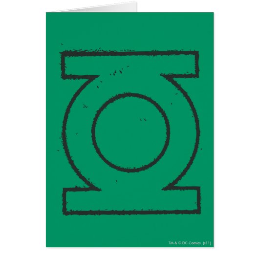 Green Lantern Symbol BW Cards (Front)