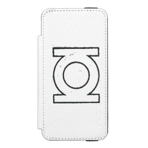 Green Lantern Symbol BW Wallet Case For iPhone SE/5/5s