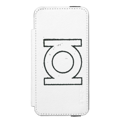 Green Lantern Symbol BW Wallet Case For iPhone SE55s