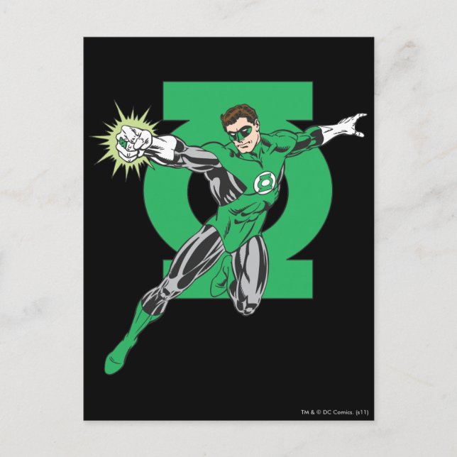 Green Lantern & Symbol Postcard (Front)