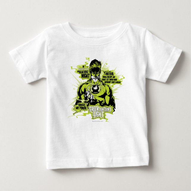 Green Lantern Text Collage - Color Baby T-Shirt (Front)