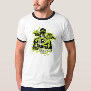 Green Lantern Text Collage - Color T-Shirt