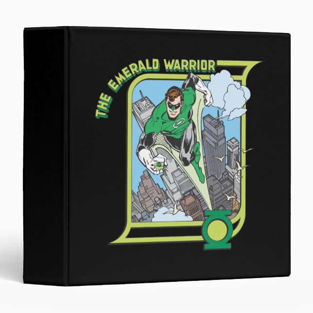 Green Lantern - The Emerald Warrior 3 Ring Binder (Front/Spine)