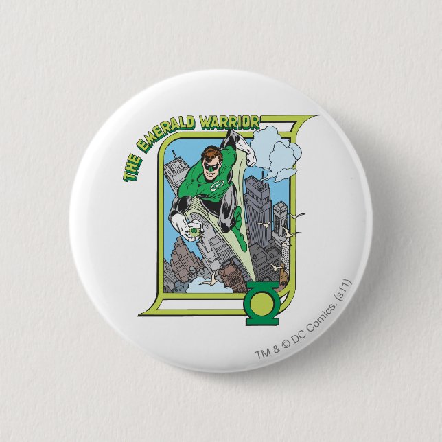 Green Lantern - The Emerald Warrior Pinback Button (Front)