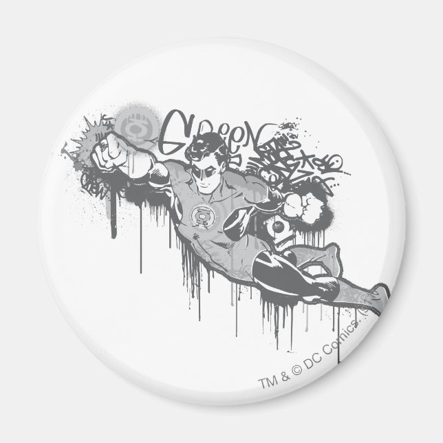 Green Lantern - Twisted Innocence BW Magnet (Front)