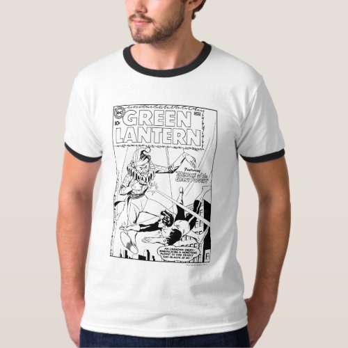 Green Lantern vs Clown Black and White T_Shirt