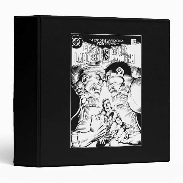 Green Lantern vs Green Lantern, Black and White Binder (Front/Spine)