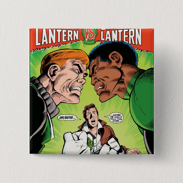 Green Lantern vs Green Lantern Button (Front)