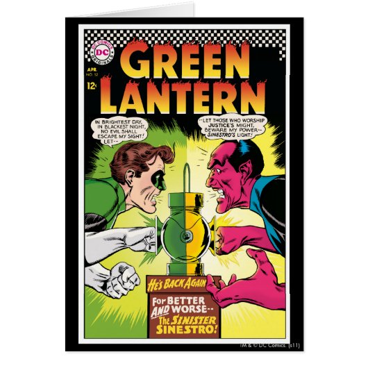 Green Lantern vs Sinestro Cards (Front)