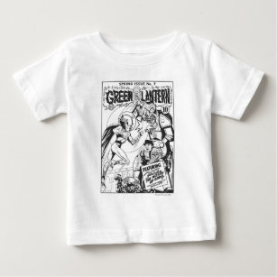 Green Lantern vs The Wizard of Odds, Black and Whi Baby T-Shirt