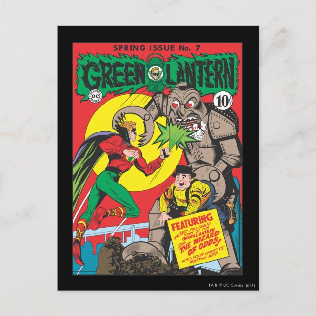 Green Lantern vs The Wizard of Odds Postcard (Front)