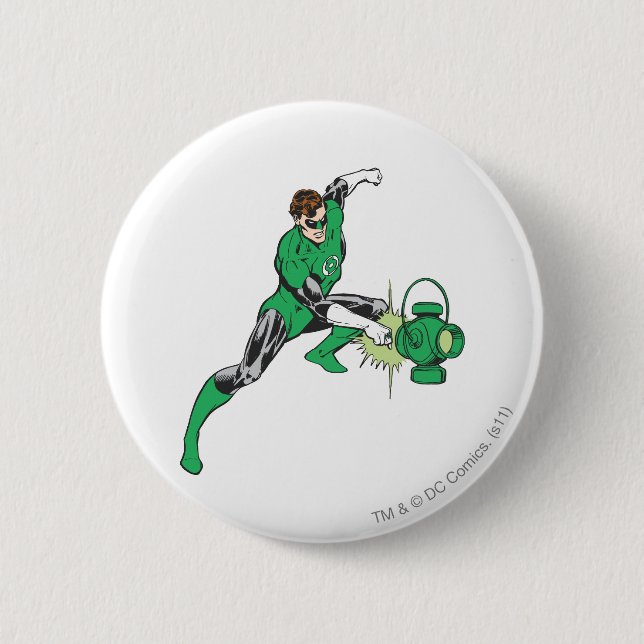 Green Lantern with Lantern 2 Button (Front)
