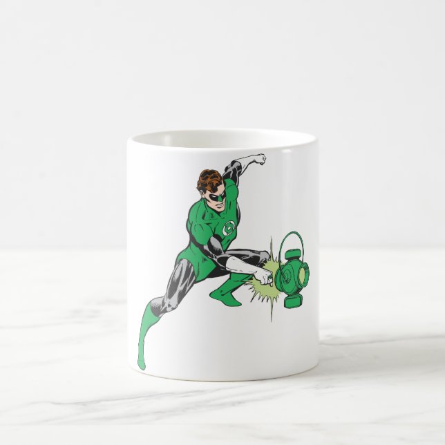 Green Lantern with Lantern 2 Coffee Mug (Center)