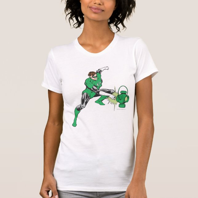 Green Lantern with Lantern 2 T-Shirt (Front)