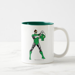Green Lantern with Lantern Two-Tone Coffee Mug