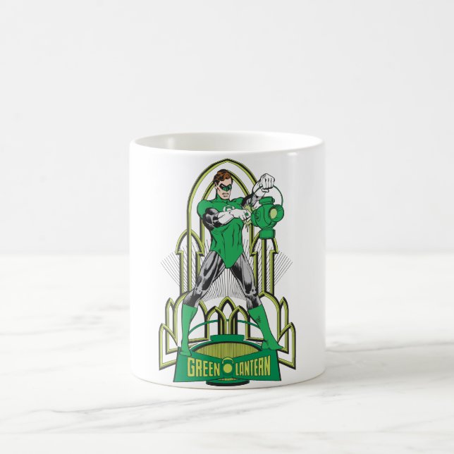 Green Lantern with Letters Coffee Mug (Center)