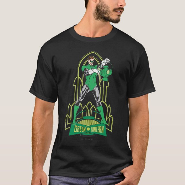 Green Lantern with Letters T-Shirt (Front)