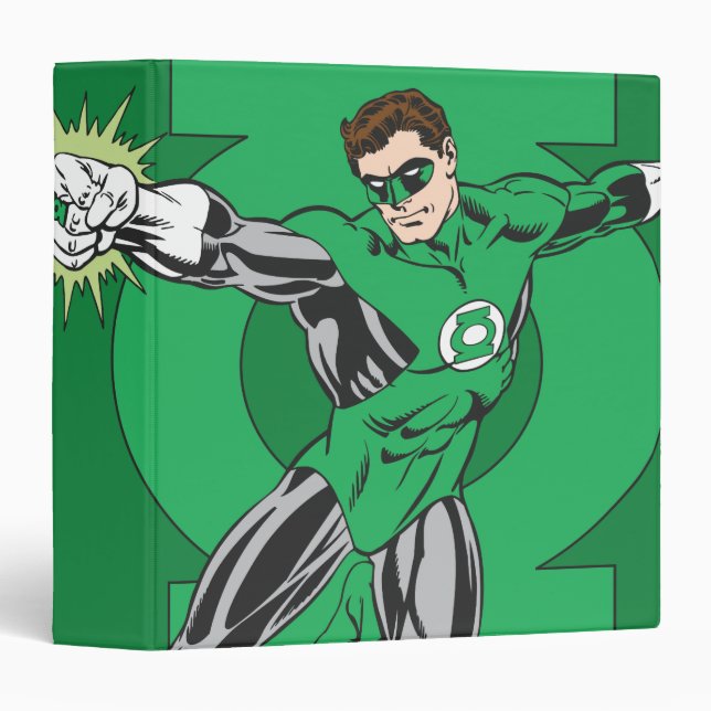 Green Lantern with Logo Background Binder (Front/Spine)