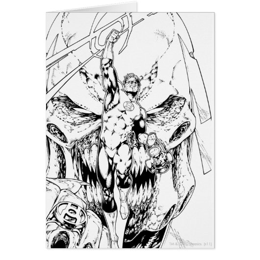 Green Lantern with stream of light (Front)