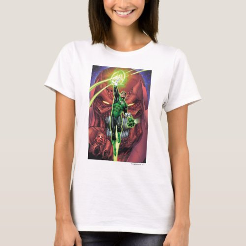 Green Lantern with stream of light _ Color T_Shirt