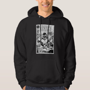 Green Lanterns Flying, Black and White Hoodie
