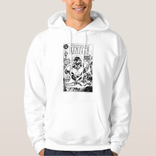 Green Lanterns Flying, Black and White Hoodie