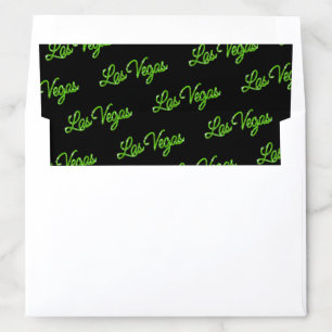 Green Las Vegas Sparkles Envelope Liner