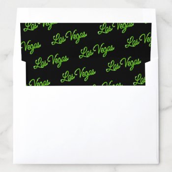 Green Las Vegas Sparkles Envelope Liner by prettyfancyinvites at Zazzle