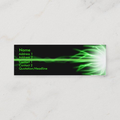 Green Laser Business Card