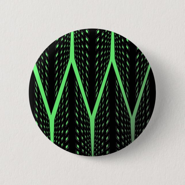 Green Laser Pattern Pinback Button (Front)