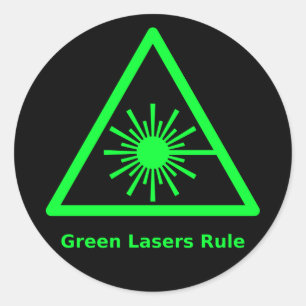 Green Laser Sticker